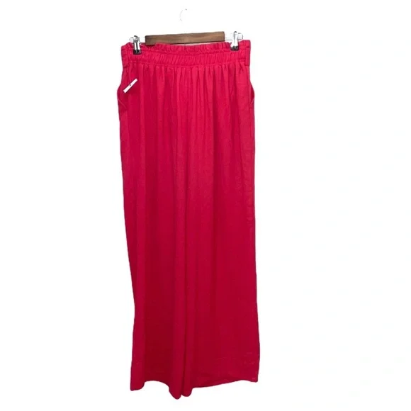 Ophelia Roe Coral Paperbag Lightweight Beach Pant Medium - Picture 3 of 6